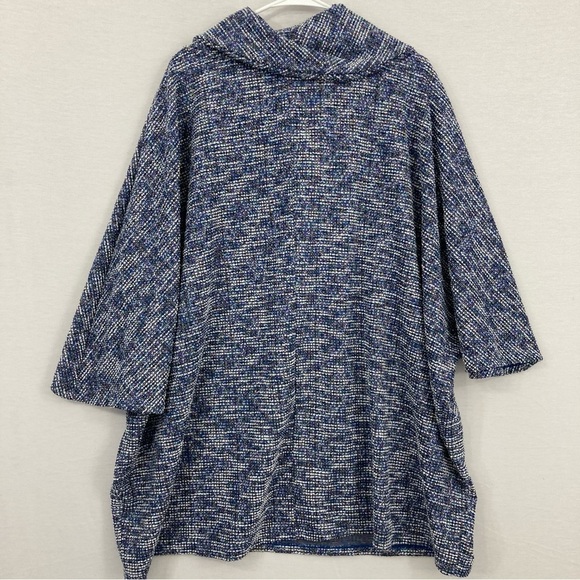 Lane Bryant Blue Cowl Neck Textured Knit Sweater size 22/24 - Picture 8 of 9
